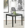 thumbnail image 2 of Mozzi Square Faux Marble Side End Table Grey and Black, 2 of 7