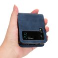 thumbnail image 3 of Feishell for Samsung Galaxy Z Flip4 Case,Galaxy Z Flip4 Luxury PU Leather Folding Protective Phone Case with ID Credit Card Slots Pocket Shockproof Protective Shell Cover,Blue, 3 of 7