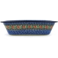 thumbnail image 3 of Polish Pottery Rectangular Baker 10-inch Red Zinnia made by Ceramika Artystyczna, 3 of 7