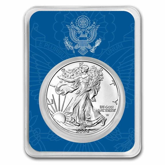2026 1 oz Silver Eagle - w/United States Seal Card, In TEP