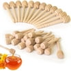 5pcs Honey Dipper Sticks & 5pcs Small Wooden Spoons 6 Inch