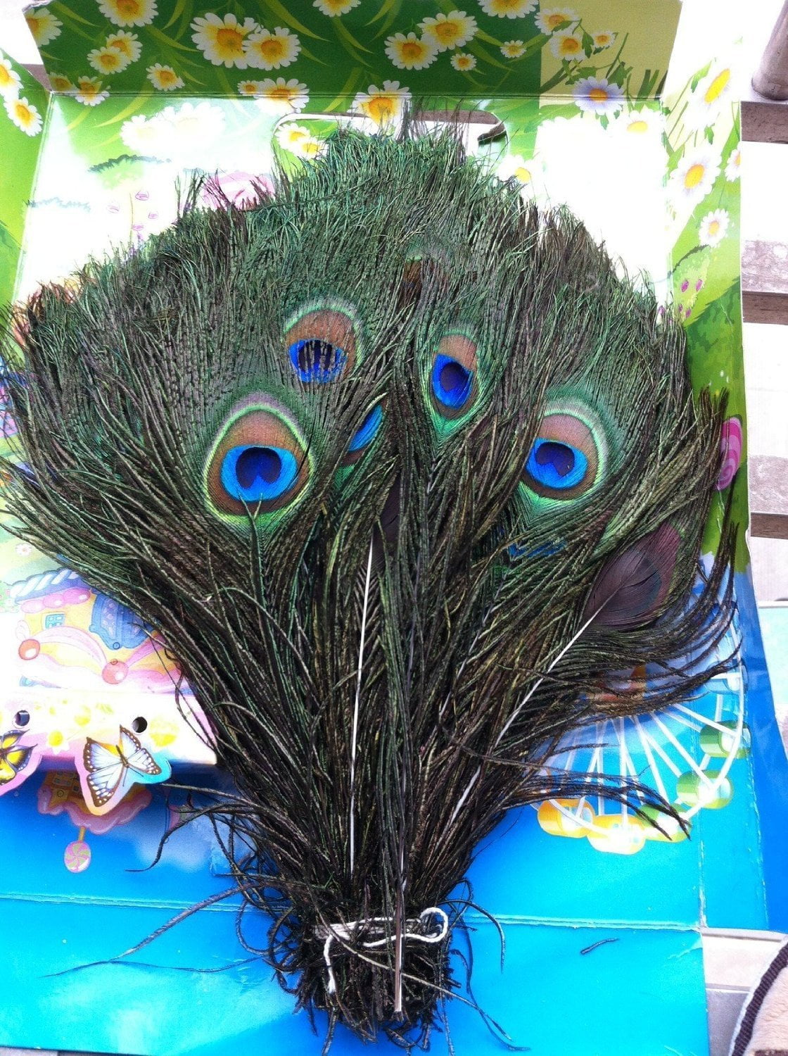 100pcs High Quality Real Natural Peacock Feathers About 1012 Inches
