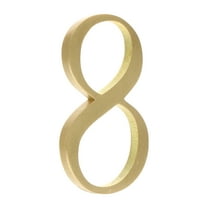 2 Pcs Modern House Numbers Home Sign Copper Plate Hallway Office