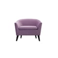 thumbnail image 3 of Lia Mid-Century Barrel Accent Chair Lavender, 3 of 10