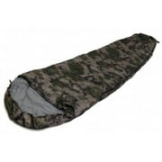 SLEEPING BAG - MUMMY Type 8' Foot CAMOUFLAGE ARMY- 20  Degrees Carry Bag NEW