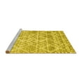 thumbnail image 2 of Ahgly Company Machine Washable Indoor Rectangle Abstract Yellow Contemporary Area Rugs, 2' x 3', 2 of 4