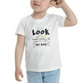 thumbnail image 3 of Don't Look At Me That Smell Is Coming From My Dad Cute Toddler Tshirts for Boys Girls (White, 4T), 3 of 5