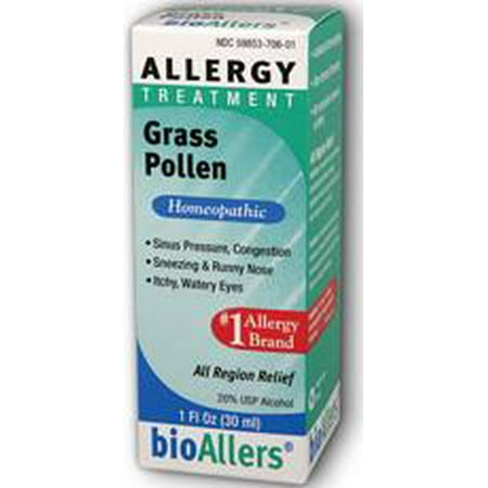 Grass Pollen & Allergies#706 BioAllers 1 oz (Best Vitamins For Sore Throat)