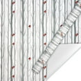 thumbnail image 1 of Current Forest Friends Silver Cardinal Christmas Rolled Jumbo Wrapping Paper, 1 of 6