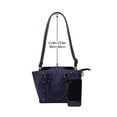thumbnail image 4 of Lsque LOVE Pattern Leather Rivet Shoulder Bag – Elegant Genuine Leather & Microfiber PU Crossbody with Detachable Adjustable Strap, 4 of 5