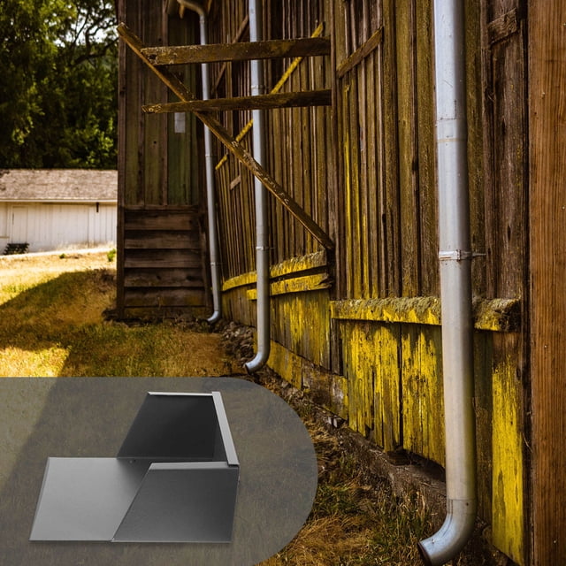 FUEENIRVA Extensor Para Bajante De Aluminio Gris Oscuro Resistente Con En Forma De Cesta Para Exteriores