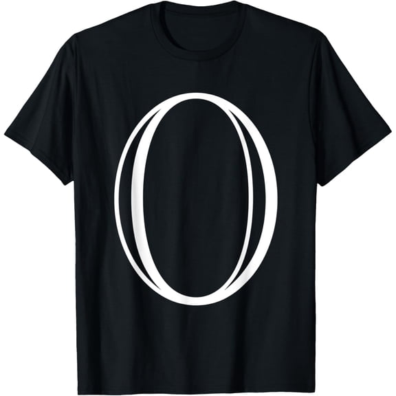 The Letter O Classic Style Capital Alphabet Monogram Initial T-Shirt