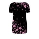 thumbnail image 5 of Puntoco moda mujer casual cuello redondo blusa estampada manga corta camiseta verano tops Puntoco Puntoco-7336, 5 of 5