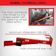thumbnail image 4 of Equipment Lock Co.:  Wheel to Pedal Lock - Combo; Steering Wheel Lock, 4 of 7