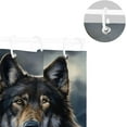 thumbnail image 5 of FREEAMG Wolf Shower Curtain with Hooks, Waterproof Washable Fabric Shower Curtain for Bathroom Bathtub Decor, 60"x 72", 5 of 6