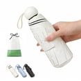 thumbnail image 2 of Westsun Travel Umbrella with Capsule Case, UPF 50+ UV Protection Lightweight 9oz 5-Fold Windproof Mini Pocket Umbrella (White), 2 of 8