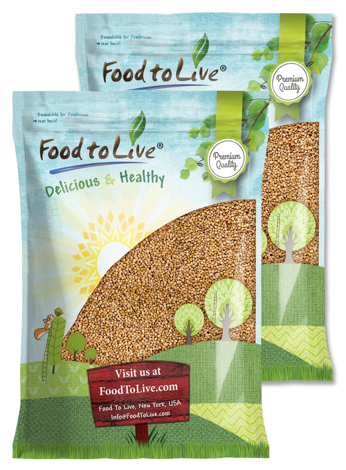 Buckwheat Kasha, 20 Pounds — Vegan, Kosher — by Food to Live