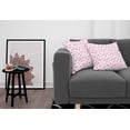 thumbnail image 3 of Ambesonne Abstract Throw Pillow Cover 2 Pack, Pastel Geometric Ovals, 20", Magenta Pale Pink, 3 of 5