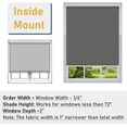 thumbnail image 5 of LUCKUP Cordless Roller Shades for Windows, Blackout Roller Blinds with UV Protection Thermal Insulated and Privacy, 34" W x 72" L, Dark Grey, 5 of 7