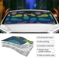 thumbnail image 5 of Disketp Windshield Sun Shade, Car Sun Shade For Front Window Abstract Bright Pineapple Fruit Retro Sunshades Sun Visor Protector Blocks Uv Rays Foldable, 5 of 9