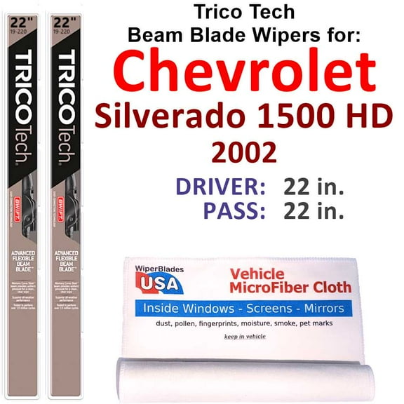 2002 Chevrolet Silverado 1500 HD Beam Blade Wipers (Set of 2)