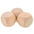 thumbnail image 1 of 3 uds juegos de dados de madera en blanco dados de madera sin terminar bloques cuadrados de madera para manualidades DIY, 1 of 5