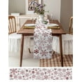 thumbnail image 4 of Table Runner 108 Inches Long for Kitchen Dining, Red White Snowflake Christmas Dresser Scarf Farmhouse, Dining Table Decorations for Wedding/Parties, Winter Xmas Snow Snowflakes 13 x 108 In, 4 of 9