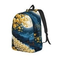 thumbnail image 2 of Yiaed Moonlit Golden Tree Peacock Print Backpack, Premium Laptop Backpack, Travel Backpack for Women, Lightweight Backpacks, Comfortable Back Pack-Medium, 2 of 5