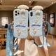 thumbnail image 2 of Sanrio-funda de silicona suave para teléfono móvil, carcasa con cordón de muñeca de dibujos animados en 3D para iPhone 13, 12, 11 Pro Max, XR, XS MAX, 8, X, 7 Fivean unisex, 2 of 2