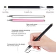 thumbnail image 2 of Matsuzay Bolígrafos universales de dibujo táctil para tableta, lápices de cabeza redonda de repuesto, accesorios de acero inoxidable, pieza Electrónica Negro, 2 of 6