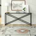 thumbnail image 6 of Henn&Hart 64" Black Console Table, 6 of 8
