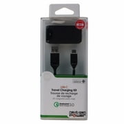 Qmadix (QC 3.0) USB Wall Adapter & USB-C Cable - Black