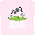 thumbnail image 4 of Inktastic My Aunt Loves Me Zebra Zoo Animal Boys or Girls Toddler T-Shirt, 4 of 5