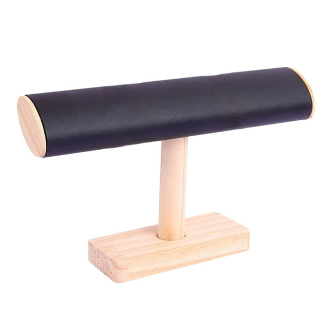 Soporte de madera para pulsera, soporte para joyería, para collar, para escaparate, espectáculos artesanales Negro Fernando expositor de joyas