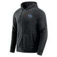 thumbnail image 2 of Men's J. Palmer Dark Heather Gray Tennessee Titans Players Lounge Tri-Blend Full-Zip Hoodie, 2 of 7