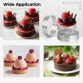thumbnail image 5 of 12 Aros Redondos para Tarta, Aros para Tarta de Acero Inoxidable de 1,97 y 3,15 Pulgadas, Aros Perforados para Mousse de Pastel, Molde de Metal para PasteleríA, 5 of 5