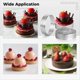 thumbnail image 5 of 12 Aros Redondos para Tarta, Aros para Tarta de Acero Inoxidable de 1,97 y 3,15 Pulgadas, Aros Perforados para Mousse de Pastel, Molde de Metal para PasteleríA, 5 of 5