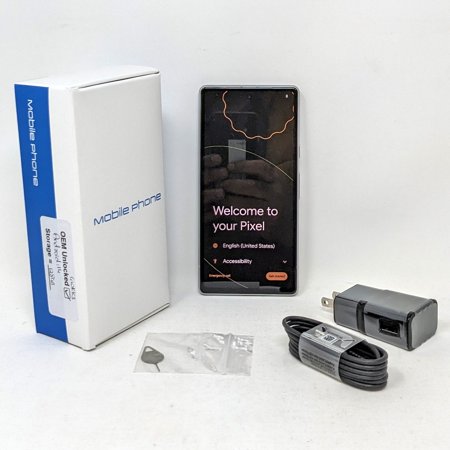 Pre-Owned Google Pixel 7a 5G GWKK3 128GB Unlocked 8GB RAM Smartphone - Snow (Like New)