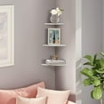 thumbnail image 6 of Innovative Floating Shelves For Any Room, Solid White Corner Installation Design With Engineered Quartz, Modern Style Suitable For Home Decor, 6 of 8
