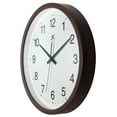 thumbnail image 4 of Infinity Instruments 14" Brown Transitional Analog Display Wall Clock, 4 of 6
