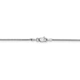 thumbnail image 4 of 14k Or Blanc 16 Pouces 1,25 Mm Chaîne Collier Pendentif Breloque Blé, 4 of 9