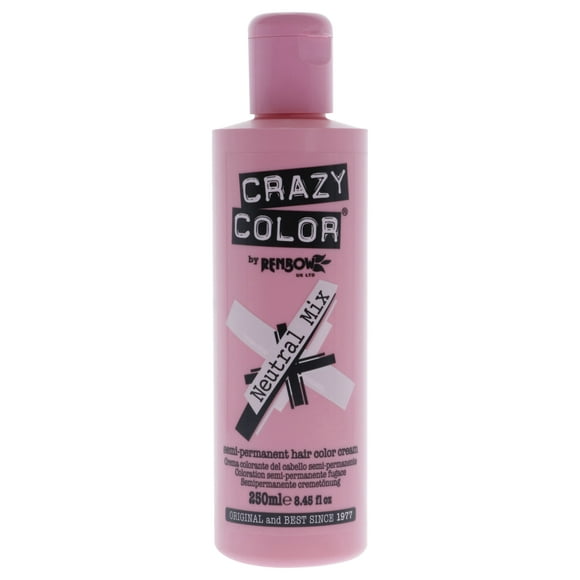 Crazy Color Salon Pro Coloration Semi-Permanente - Neutre par Crazy Color pour Femmes - 8.45 oz Coloration