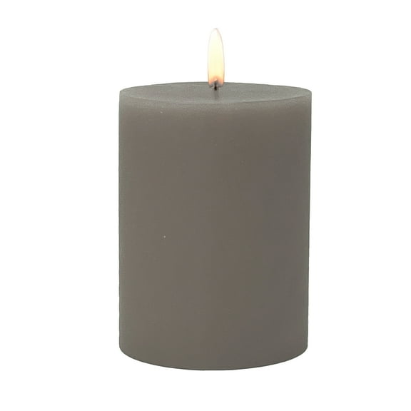 Mainstays Single Wick 3" x 4" Pillar Candle, Unscented, Taupe