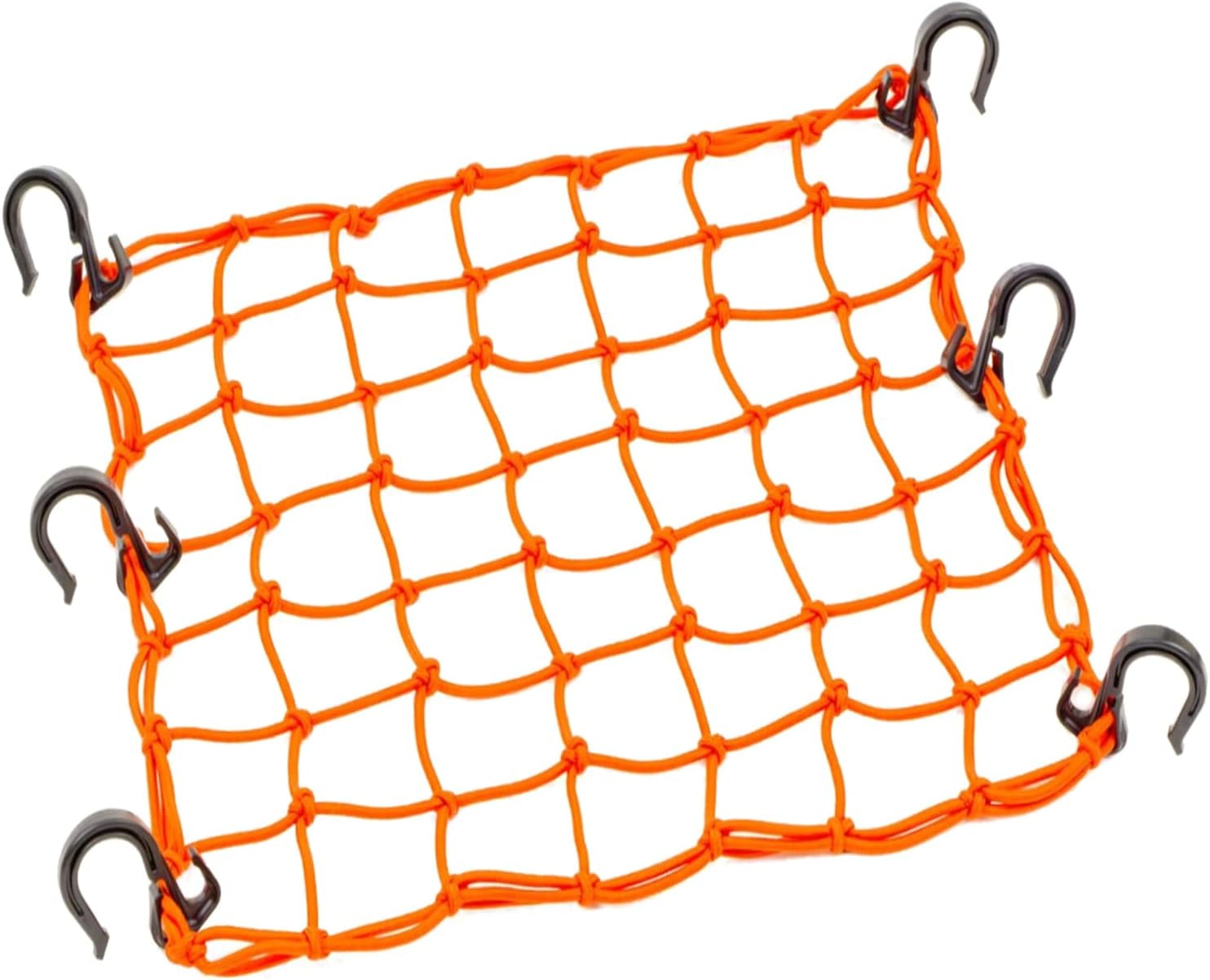 ZUOZE Small Cargo Net 15"x15" Stretches To 30"x30" With Thicken Hooks | Natural Latex - View #10