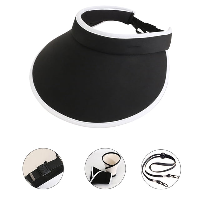 Sombrero plegable para el sol con ala extra ancha | Visera con protección UV para actividades al aire libre | Sombrero ajustable con protección solar para mujer para senderismo, caminatas