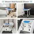 thumbnail image 4 of Shower Chair For Showers And Bathtubs, Height Adjustable Shower Seat For Elderly/disabled, Toolless Assembled Shower Chair (capacity 158.76 KG), 4 of 7