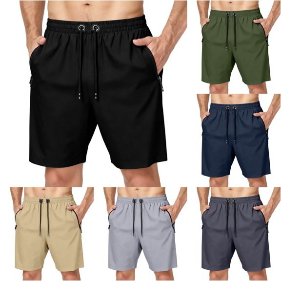 Men Swim Trunks with Mesh Lining Quick Dry Breathable Lightweight Shorts with Pockets for Summer Beach Cruise Water Park Gym Running Black 2XL