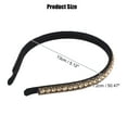 thumbnail image 2 of Unique Bargains 1 Pcs Rhinestone Headband Faux Crystal Headbands Hair Accessories for Women Champagne 0.47 Inch Wide, 2 of 7