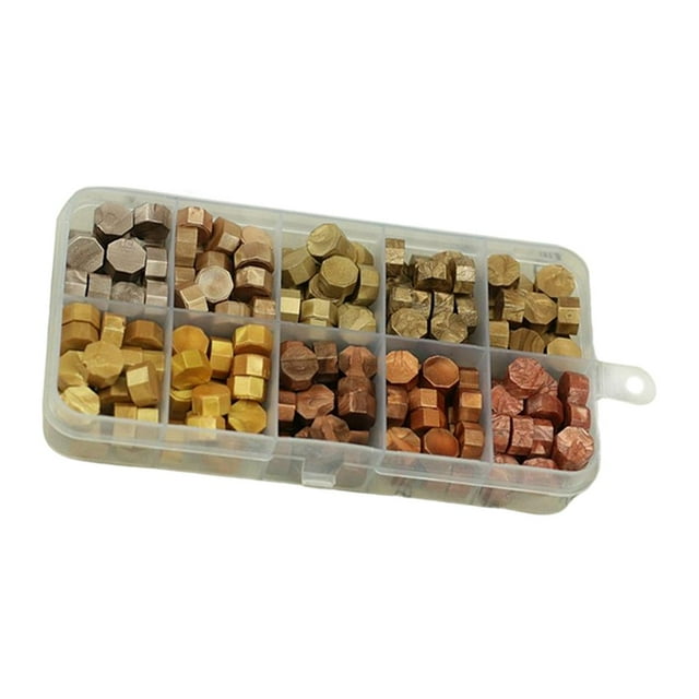 koolsoo 600Pcs Multi Color Seal Beads DIY for Cards Envelopes Wedding Invitation Aureate Mixed