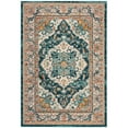 thumbnail image 4 of SAFAVIEH Phoenix Christopher Floral Area Rug, Ivory/Blue, 5'1" x 7'6", 4 of 5